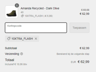 10% extra korting op reeds afgeprijsde laarzen bij Woden