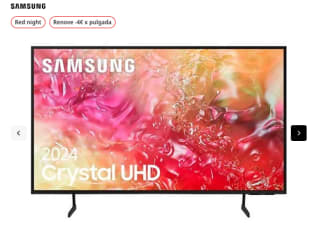 TV LED 85" Samsung TU85DU7175UXXC UHD 4K Procesador Crystal 4K Smart TV DVB-T2 (H.265) por solo 899,10€