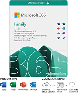 Office 365 Family (6 gebruikers) voor €47,99 bij Amazon.nl