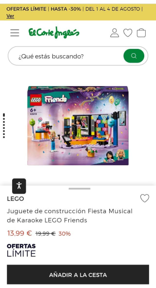 Lego Friends Fiesta Musical de Karaoke por 13,99€.