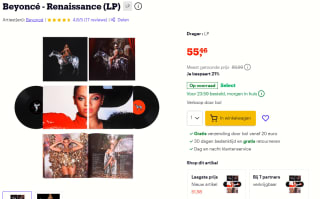 Beyoncé - Renaissance (LP) voor €55,46 bij bol.com