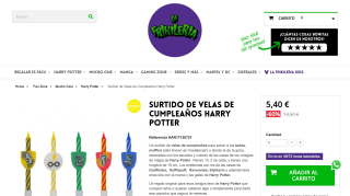Velas de Cumpleaños Harry Potter por 5,40€