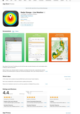 Radar Omega Live Weather Gratis IOS