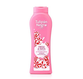 Gel Tulipán Negro de baño Fresa y Nata Rosa dulce 650ml por 1,25€