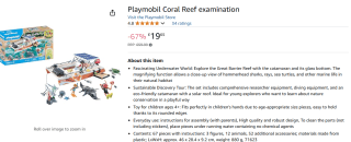 Playmobil Great Barrier Reef platform (71623) voor €22,99 bij Amazon