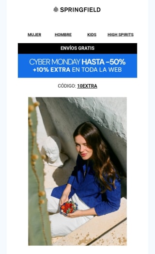 Hasta -50%+10% Extra + Envío Gratis en Springfield.