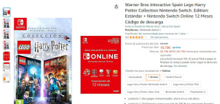 Nintendo Juego Lego Harry Potter Collection + 12 Meses Nintendo Switch Online por 14,99€