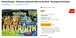 Pokémon Labyrinth Glow in the Dark spel voor €17,99 bij Bol