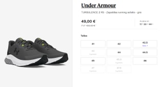 Zapatillas para Hombre Under Armour TURBULENCE 2 RS por 49€