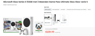 Xbox Series S - All Digital Console + 3 maanden Xbox Game Pass Ultimate voor €239,99 bij ochama