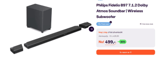 Philips B97 Fidelio - Soundbar 7.1.2 voor €499 bij Ibood