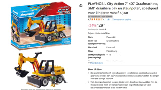 PLAYMOBIL City Action 71407 Graafmachine voor €29,73 bij Amazon