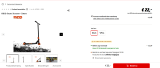 RiDD Stunt Scooter voor €22 bij de Mediamarkt