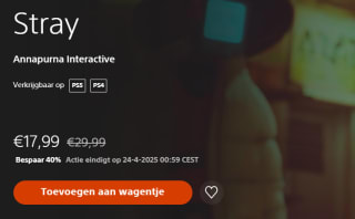 Stray (PS4 / PS5) voor €17,99 bij Playstation Store