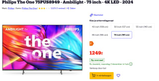 Philips The One 75PUS8949 voor €1249 bij bol