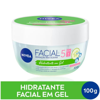 Gel Hidratante Facial com Ácido Hialurôrico e Pepino de 100g da Nivea - R$ 31,99