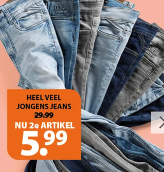 2de jongens jeans voor €5 bij Terstal
