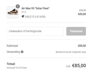 Sneakerbaas sale: nu 15% EXTRA korting op sale items