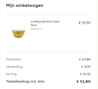 Elke 4e porseleinen item gratis bij Pip Studio