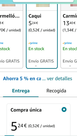 Pack de 10 Rotuladores Premium Stabilo Caqui por 5,24€.