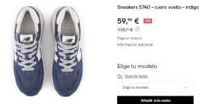 Zapatillas de Hombre New Balance 5740 por 59.99€