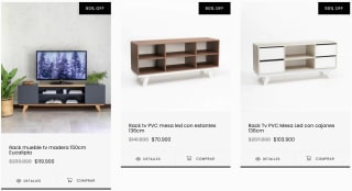 Hasta 50% de descuento en Racks por Mas que sillas