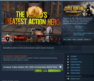 Juego Duke Nukem 3D: 20th Anniversary World Tour por 1,79€