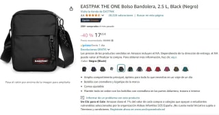 Bandolera Eastpak The One negro por solo 17,95€