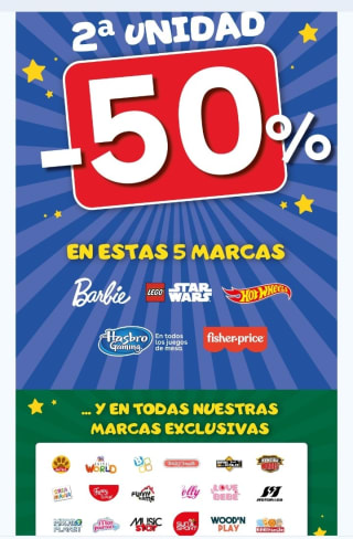 Segunda Unidad al -50% en ToysRus.