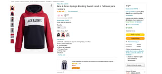Sudadera Jack & Jones infantil a solo 15€