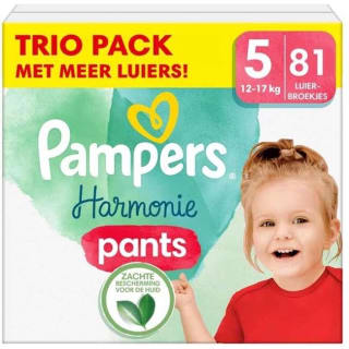 Pampers Harmonie Pants Maat 5 (12-17kg) - 81 Luierbroekjes voor €26,99