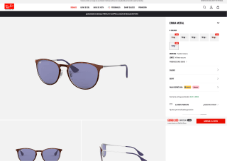Gafas Ray-ban ERIKA METAL a tan solo 61€