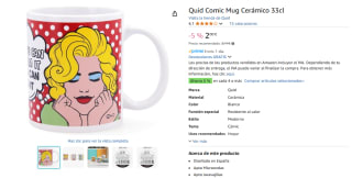 Taza Cerámica Quid Comic 33cl por 2€