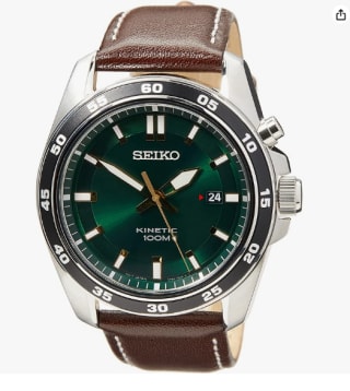 Reloj Seiko Kinetic con correa en cuero SKA791P1 por 194€