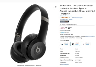 Beats Solo 4 Wireless voor €134,99 bij Amazon