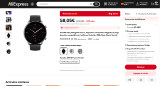 Amazfit GTR 2 por 58,05€