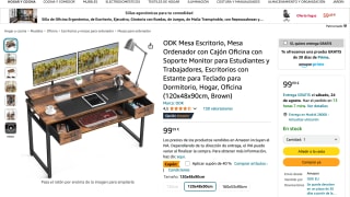 ODK Mesa Escritorio con Cajón por 59,99€