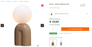 Nuuck Hubert tafellamp voor €47,60 bij Flinders