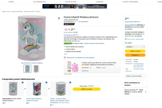 Hucha Infantil Metalica Unicorn por solo 2,99€