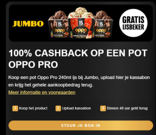 Probeer Oppo Pro 240ml gratis na cashback