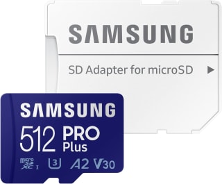 SAMSUNG PRO Plus 512GB microSDXC (MB-MD512KA) met Adapter voor €39,99 bij Amazon