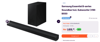 Samsung Essential B-series Soundbar HW-B550 (2022) voor €169,95 bij Ibood