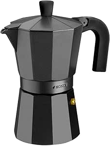 Cafetera Italiana de Aluminio 9 Tazas marca Monix M640009 Vitro Noir por 11,75€