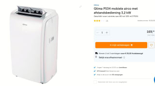 Qlima P 534 - Mobiele Airco - 3-in-1 functie voor €169,96 bij Warmte service