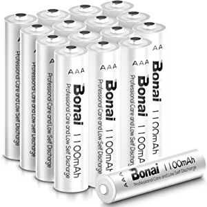 16 BONAI 1100mAh Pilas Recargables Ni-MH AAA 1200 Ciclos 1,2V Alta Capacidad 1a 13,25€