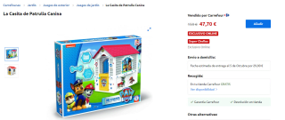 Casita Infantil Country Cottage por 35,70€ y Peppa Pig por 44,70€