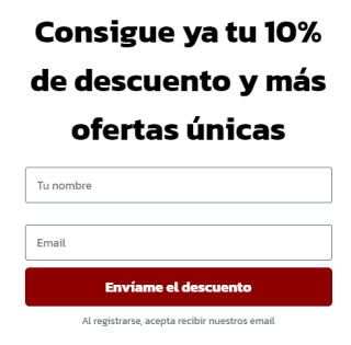 -10% para tu primera compra en we are games