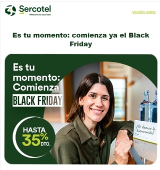 Hasta 35% descuento en Sercotel