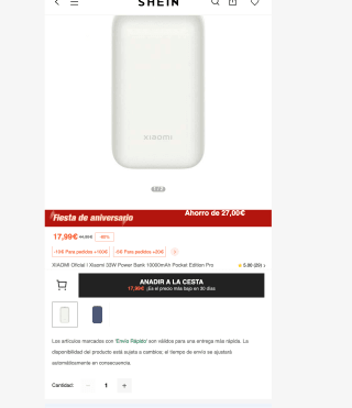 Xiaomi 33W Power Bank 10000mAh Pocket Edition Pro a tan solo 17,99€
