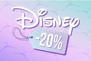 20% de Descuento en Prendas Disney.